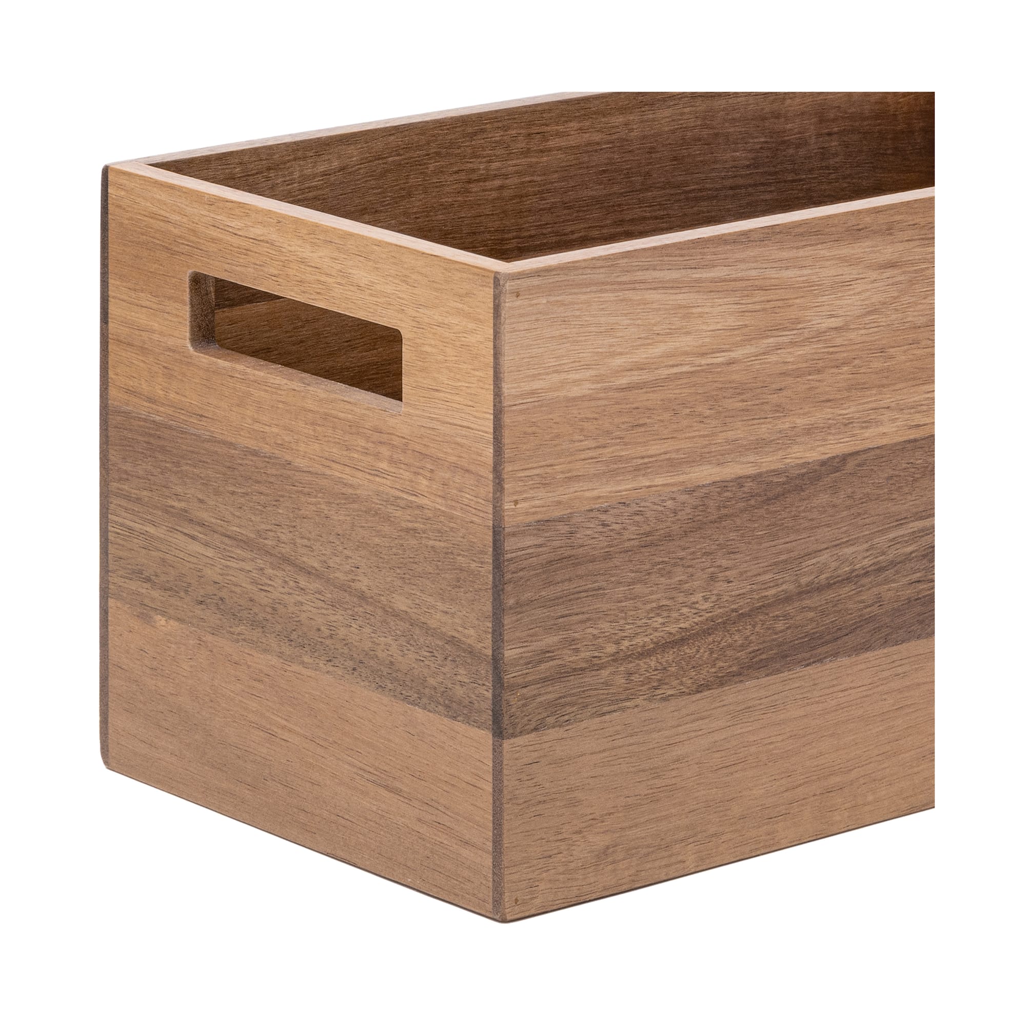 Seville Classics Small Acacia Bin